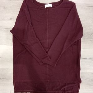 Never worn Maroon open knit sweater